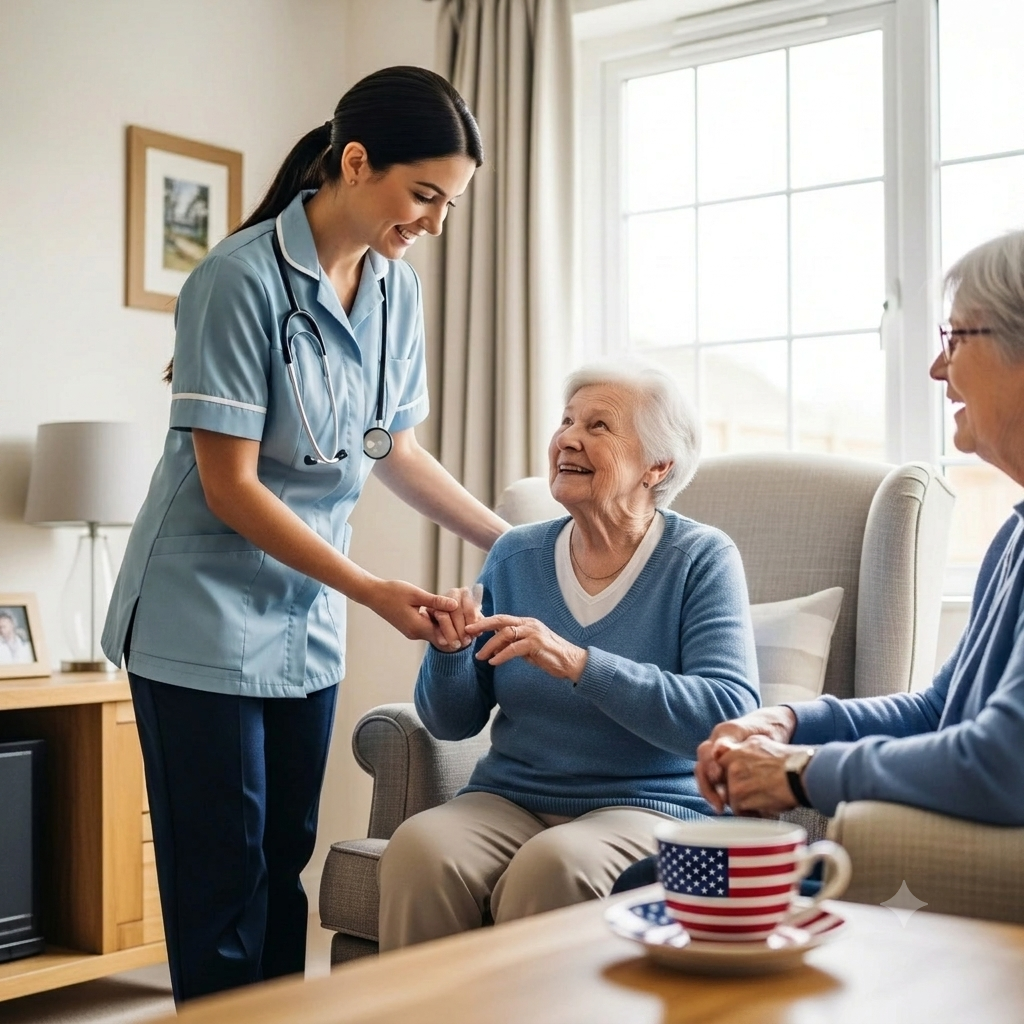 Mobility assistance for a senior at home